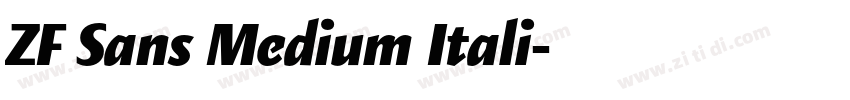 ZF Sans Medium Itali字体转换